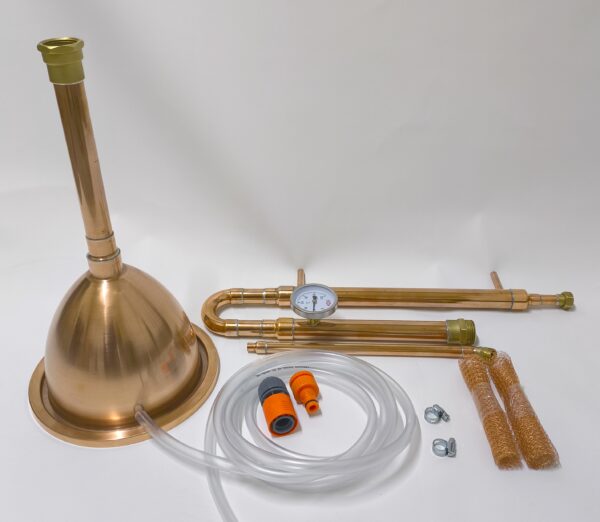 Kubbe Kapaklı 20 Litre Potstill Bakır imbik damıtma Sistemi - Görsel 4